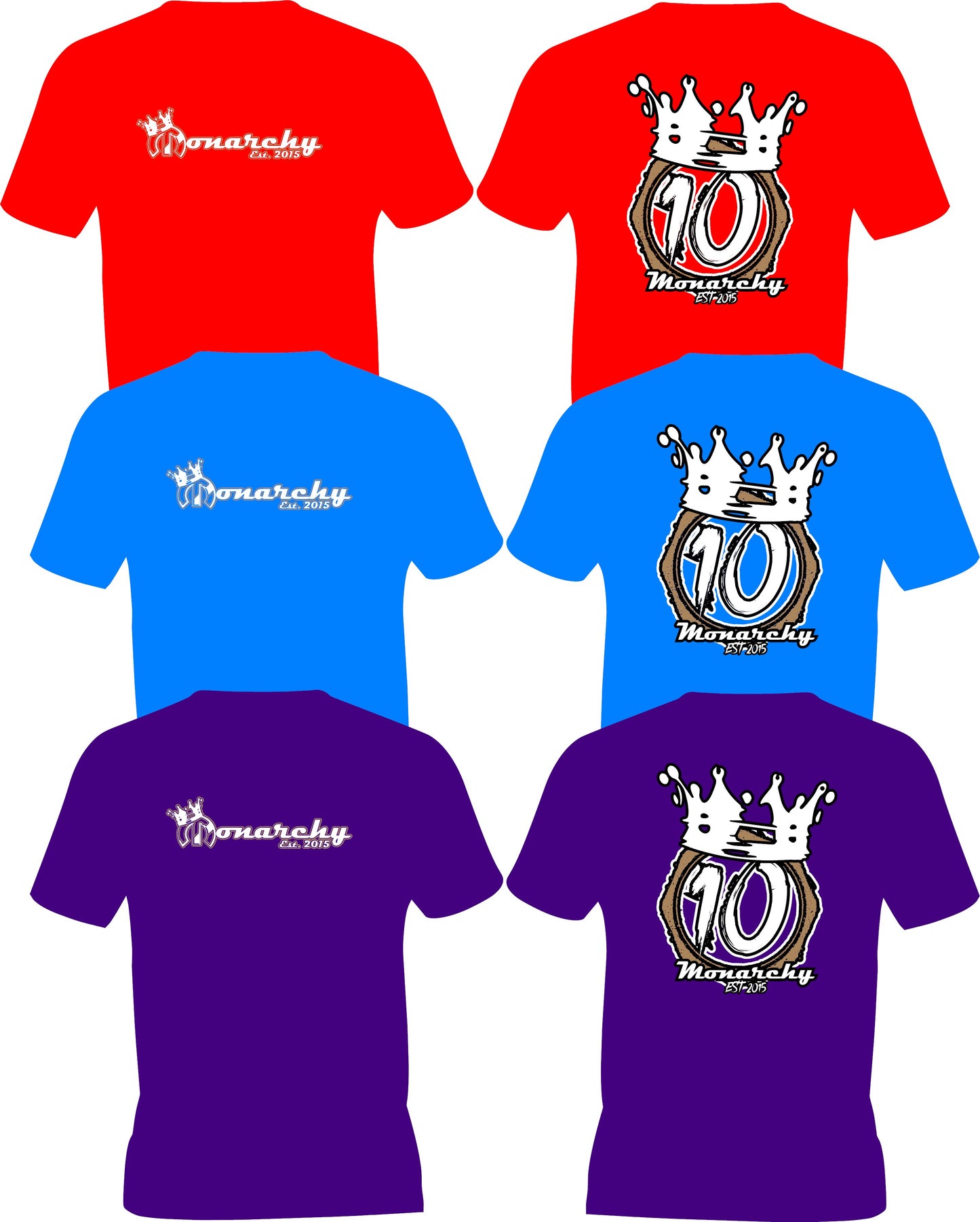 Monarchy 10 Year Group Merch