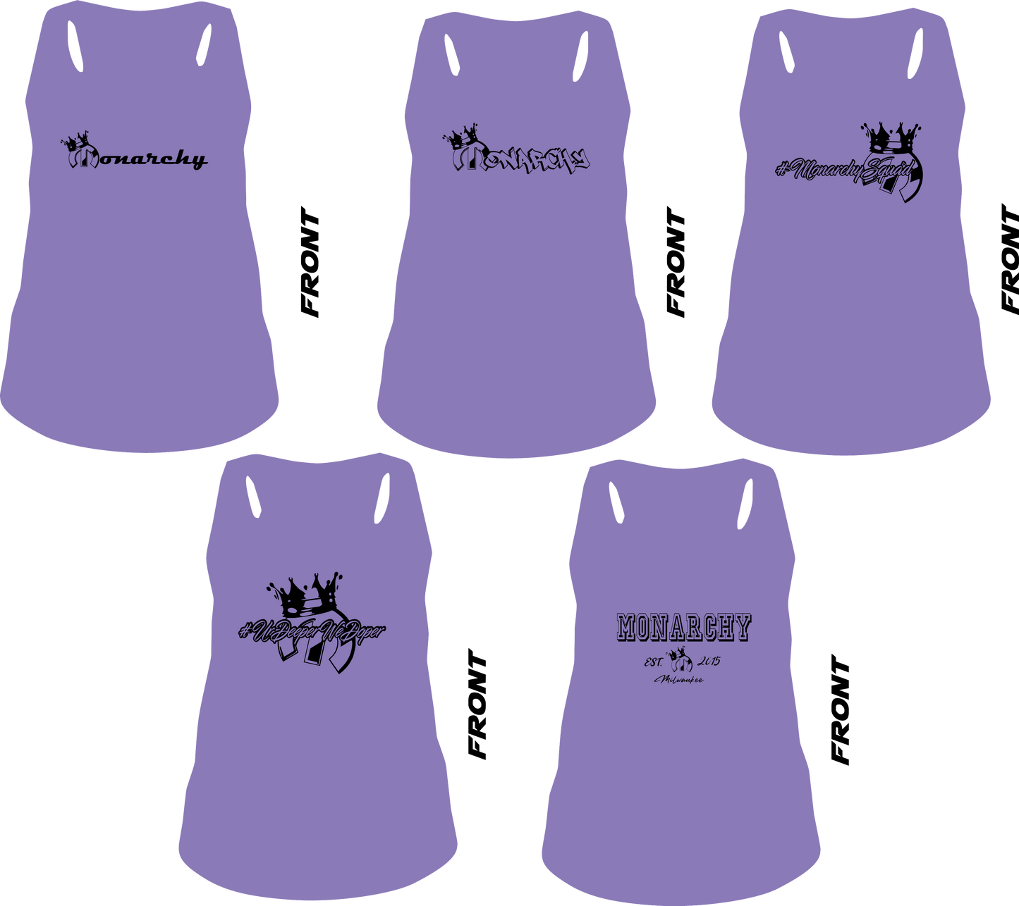 Monarchy Support Women's Racerback Tanks