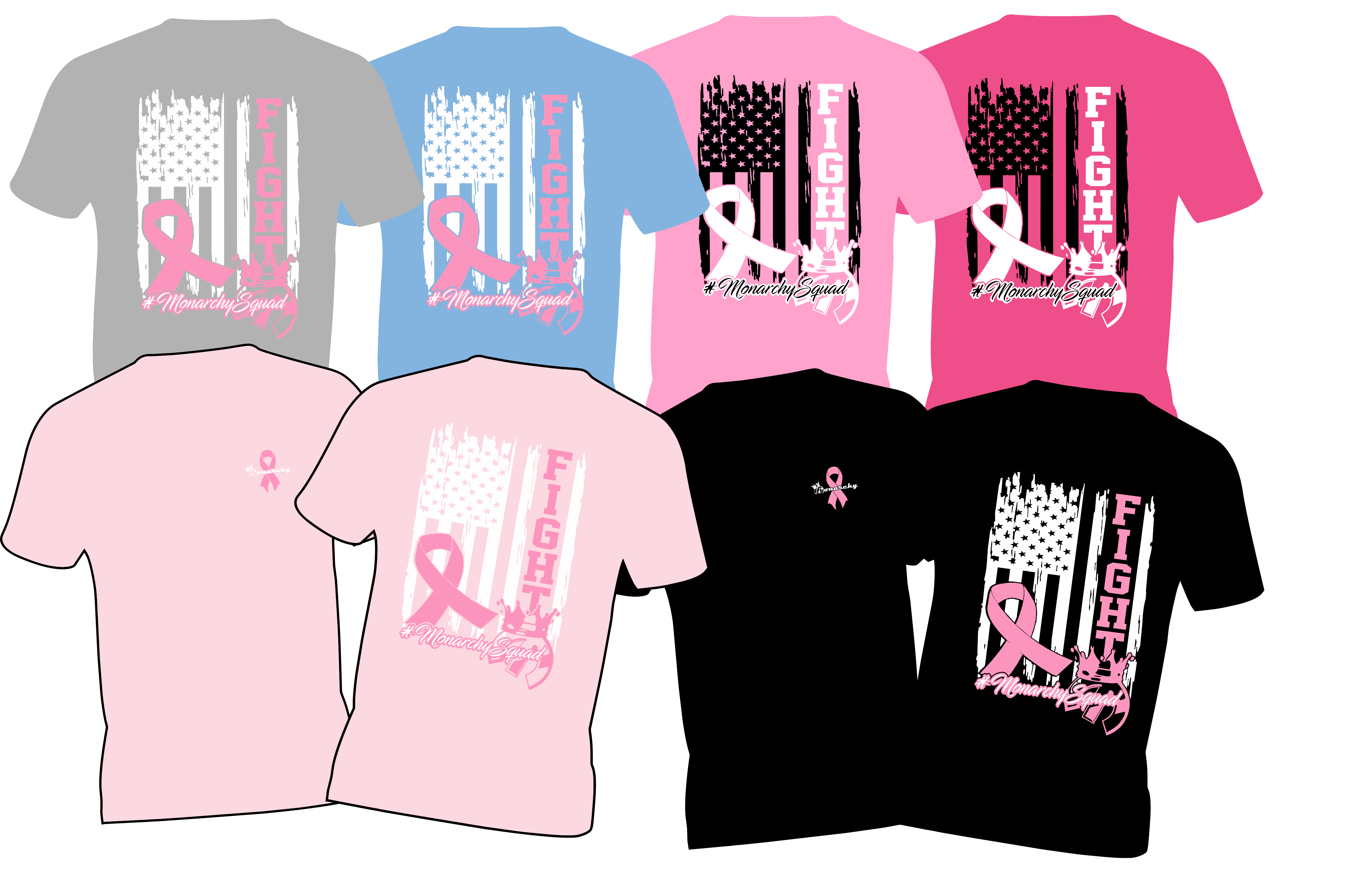 Monarchy Breast Cancer Shirt 2024