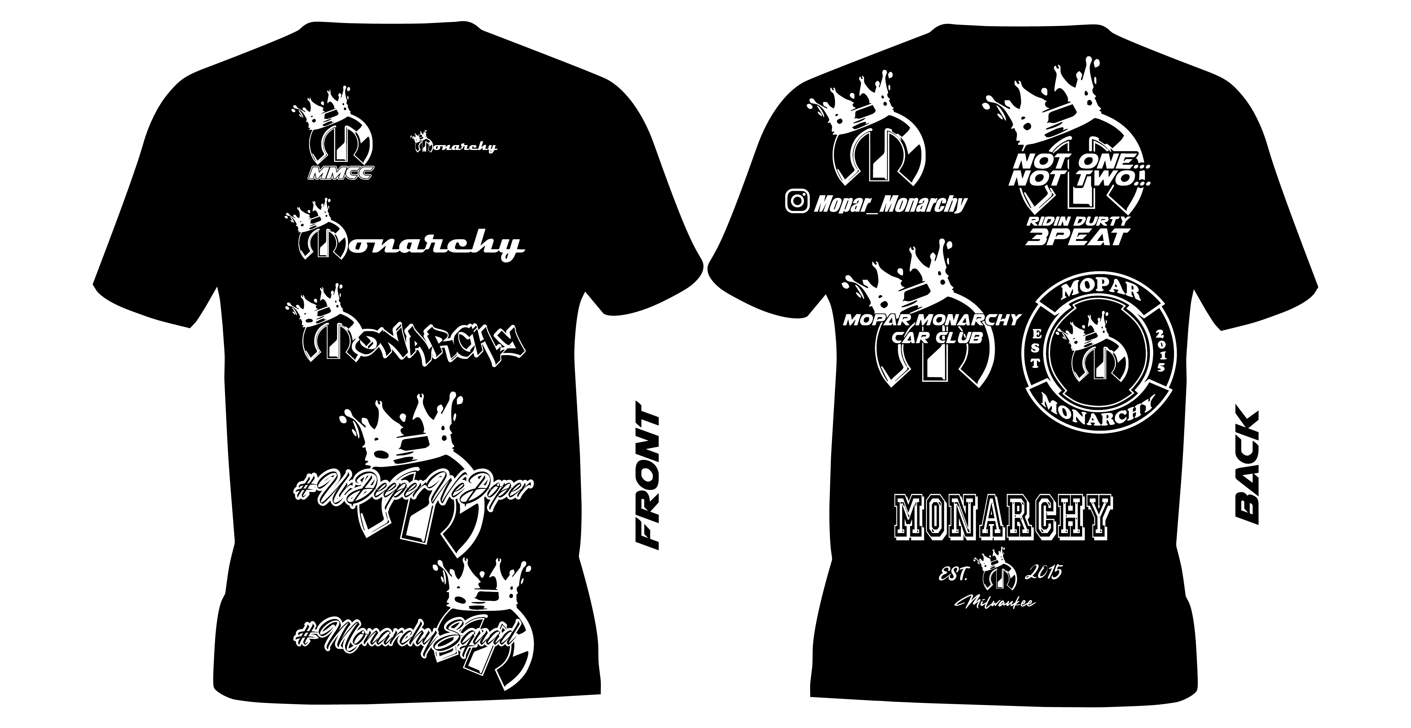 Monarchy Club Shirt Builder