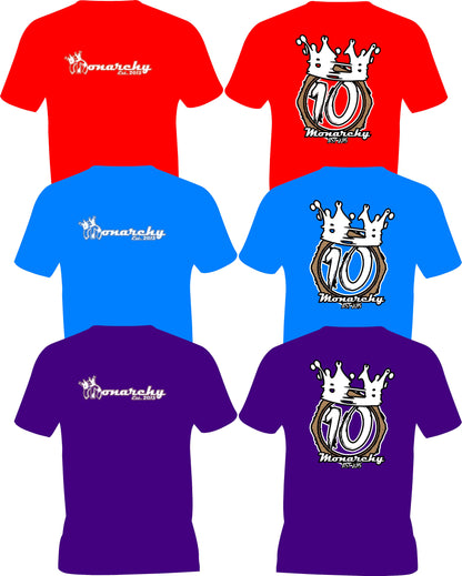 Monarchy 10 Year Group Merch