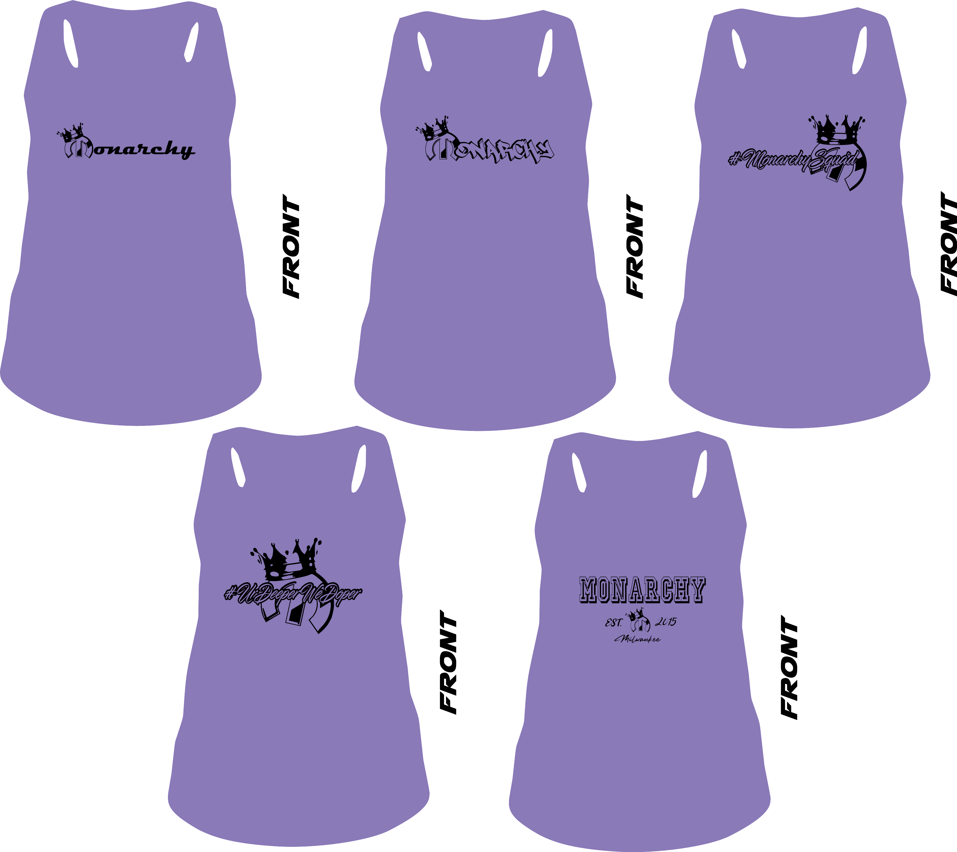 Monarchy Support Women's Racerback Tanks
