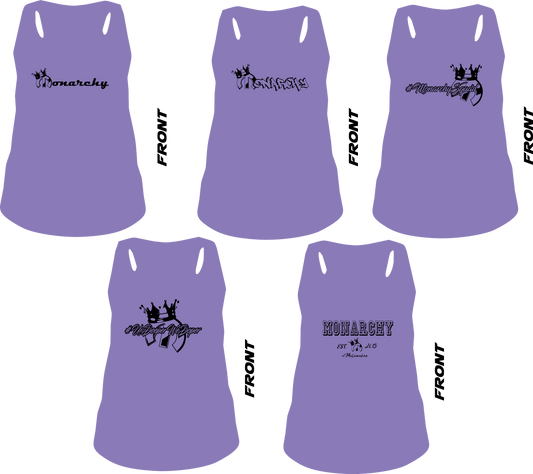 Monarchy Support Women's Racerback Tanks