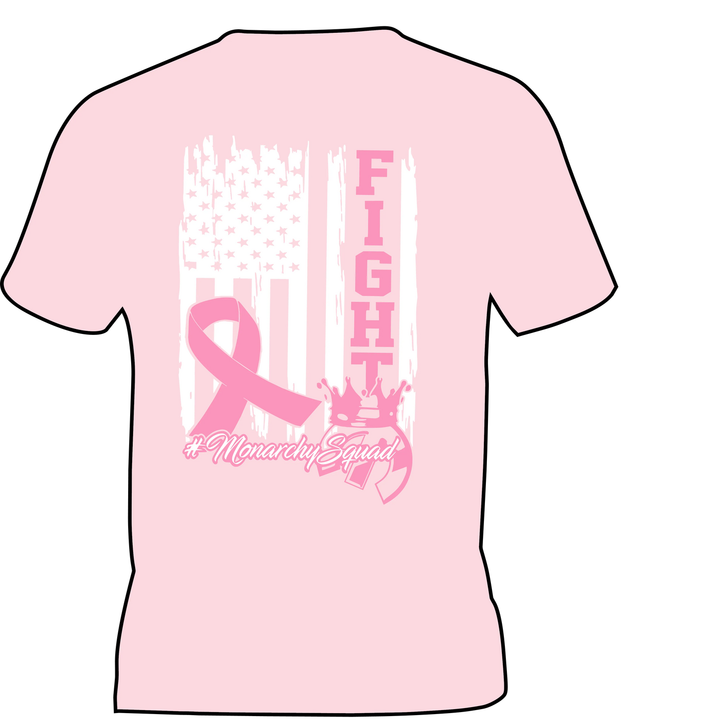 Monarchy Breast Cancer Shirt 2024